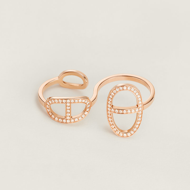 Chaine d'ancre Contour double ring | Hermès Canada